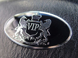 VIP Classic Steering Wheel Badge
